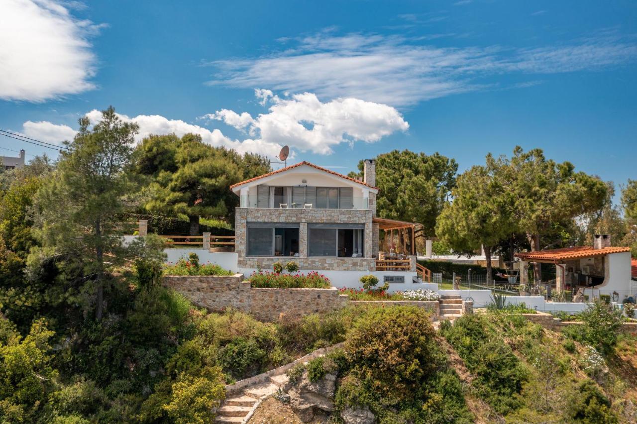 Crystal Beach Villa Chalkís Kültér fotó